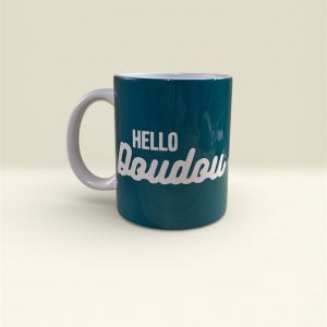Mug – Hello doudou vert sapin