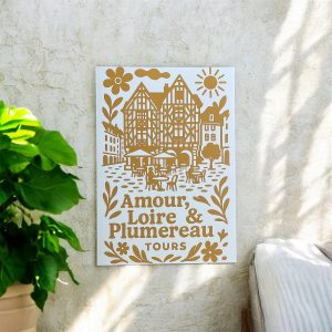 Affiche A4 – Amour, Loire & Plumereau